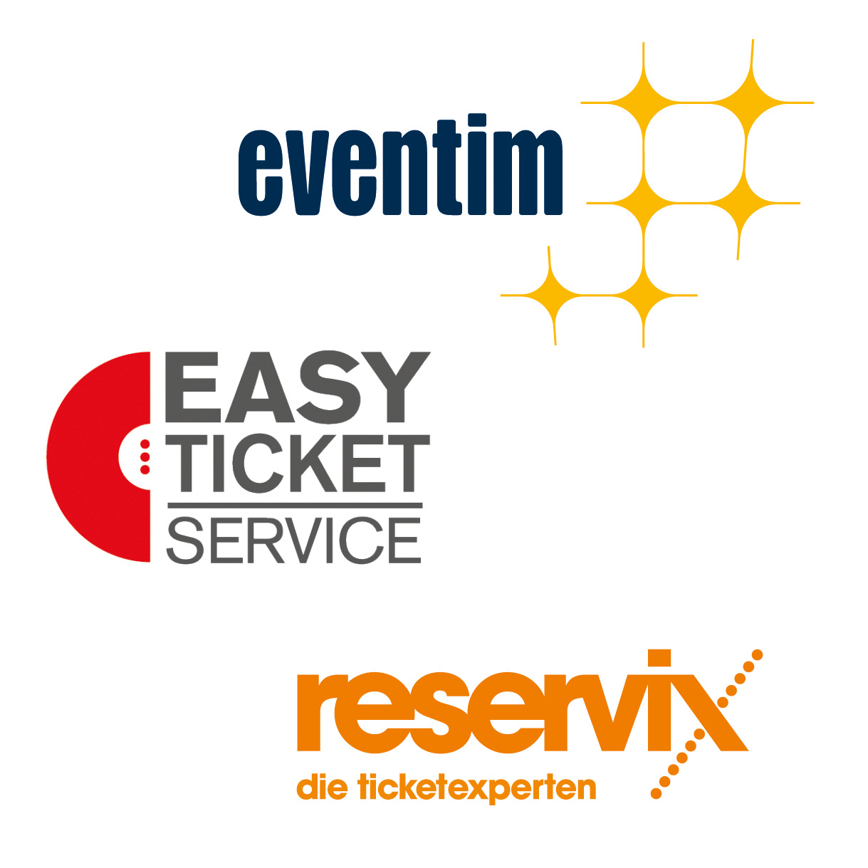 Logos der Ticketsysteme