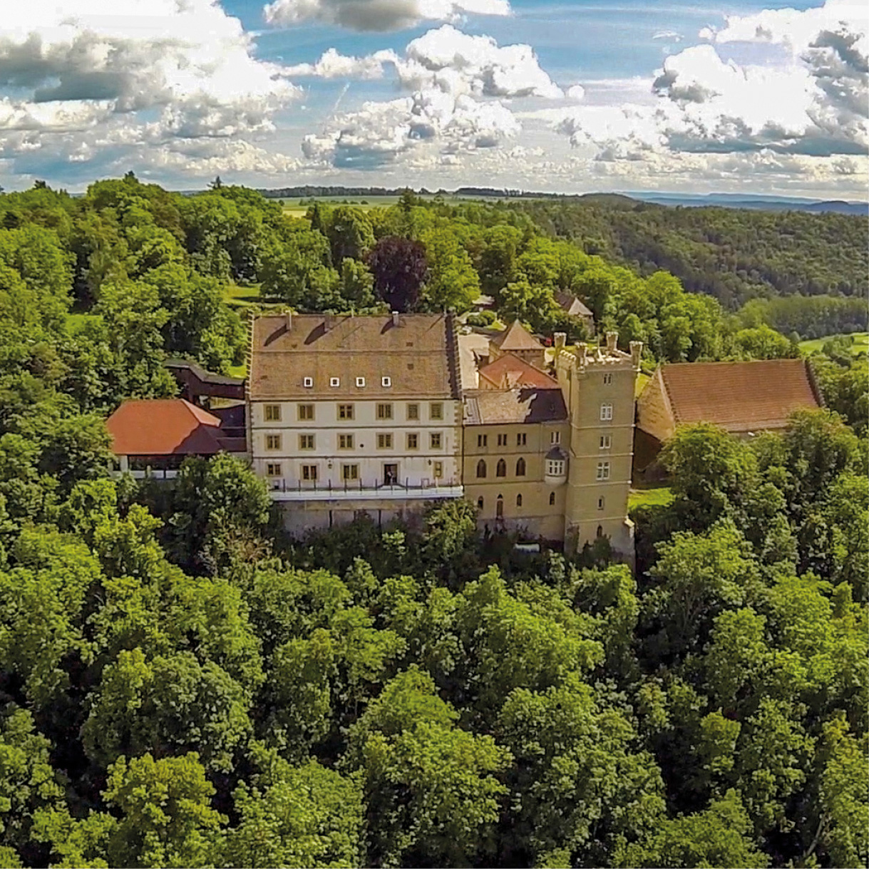 Luftbild Schloss Weitenburg