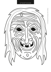 Malvorlage Stadthexe