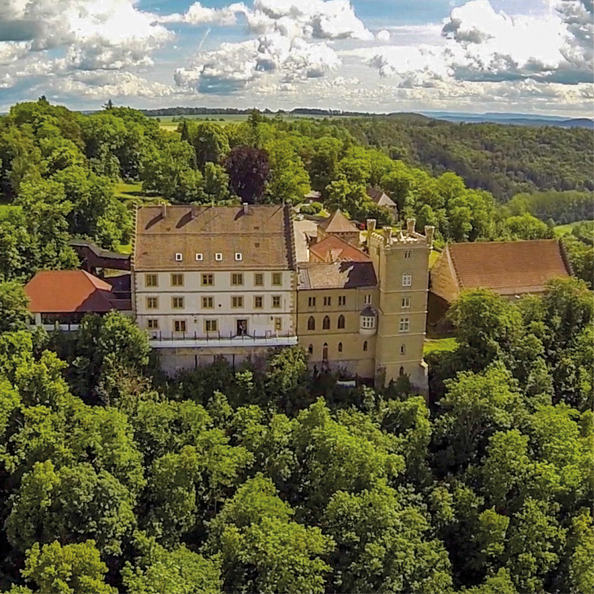 Luftbild Schloss Weitenburg